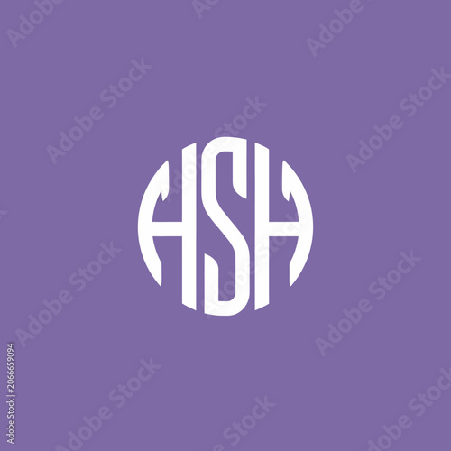 Monogram Logo Design with Interlocking Letters H S H.