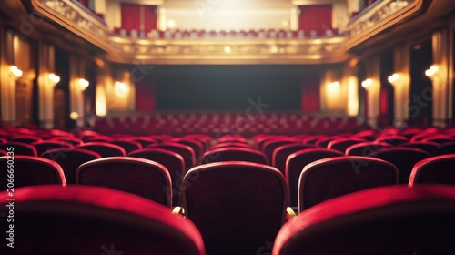 Empty theater auditorium