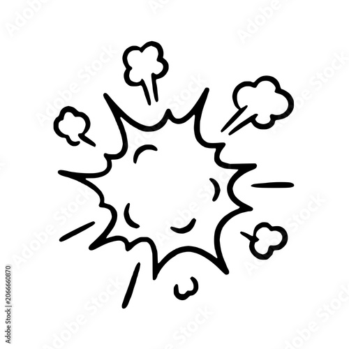 Abstract Decorative Black Zodiac Symbol Vector Illustration on White Background