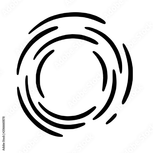 Detailed Black Decorative Calligraphic Ornament Vector Graphic