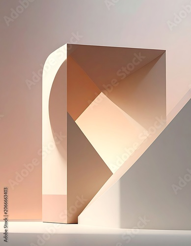 Geometric shapes in abstract composition.