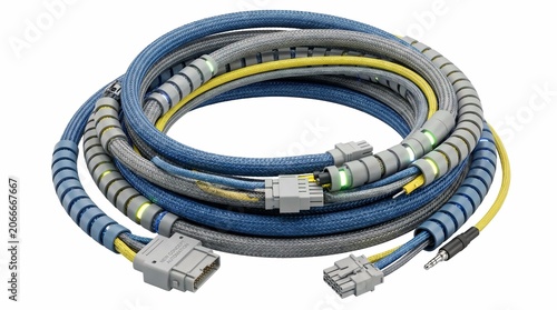 Automotive Wiring Harness with Connectors, Electrical System Component