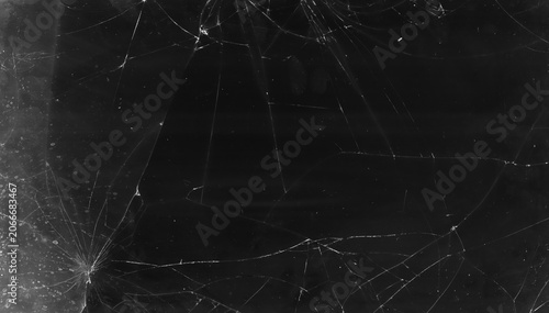 cracked overlay broken glass texture black stains