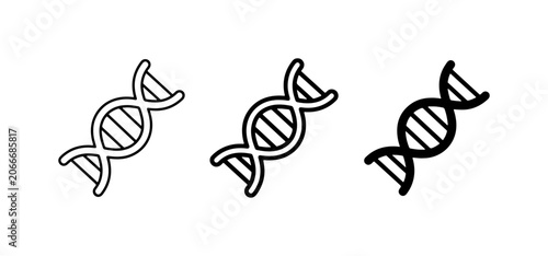 Photos DNA Helix Icons, Genetic Science Symbols, Molecular Biology Graphics, Medical Re