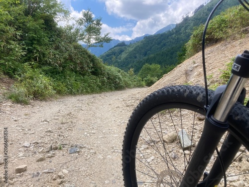 mountain bike in the mountains