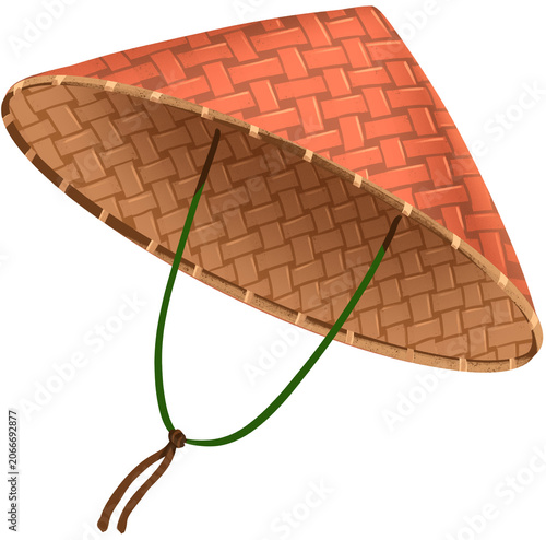 Traditional Asian Farmer Hat