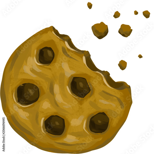 Obraz na plátně Chocolate Chip Cookie