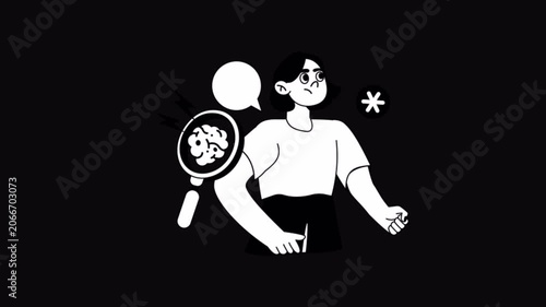 Screening Black and White Alpha Channel Animation