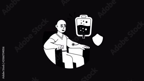 Trust Black and White Alpha Channel Animation