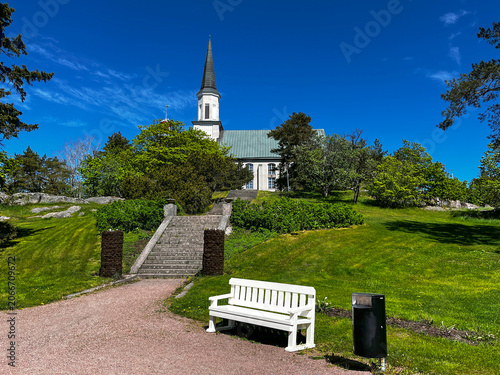 Lutheran Church in Hanko, Finland, Famous Finnish Resort.