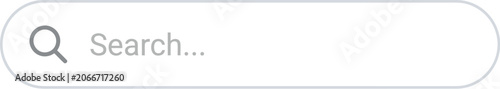 Search bar icon provides a clean navigation element for web development and user portals.