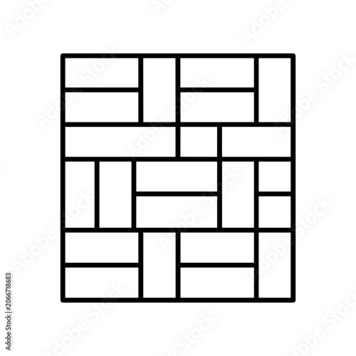 Fotografie Brick wall pattern design element.