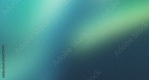 Konstfotografi Teal and green gradient background with grainy texture and soft light illumination for professional graphic design and digital presentation backdrop