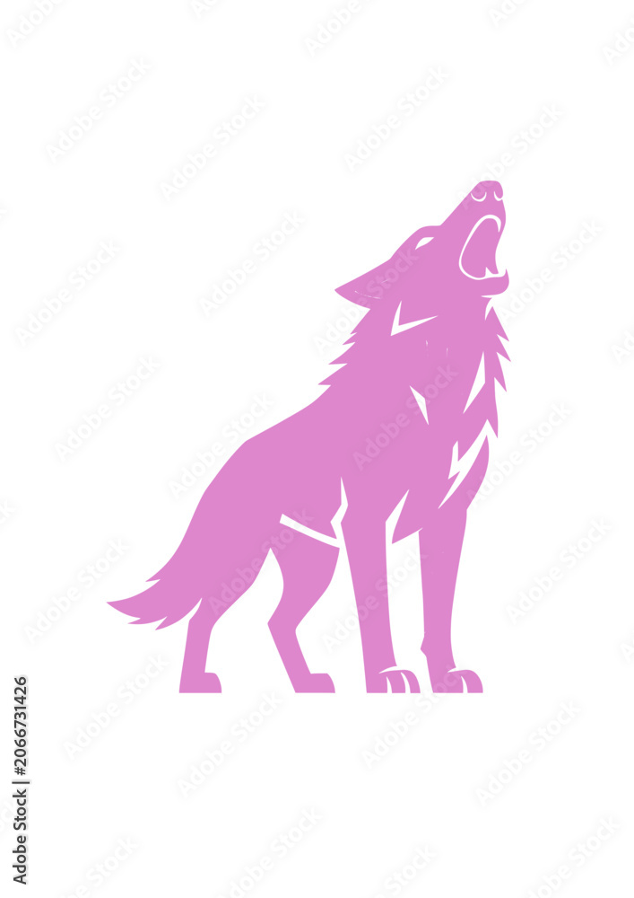 Fototapeta premium wolf howling