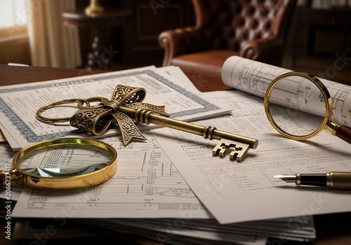 Vintage Keys Symbolizing Access to Strategic Business Opportunities