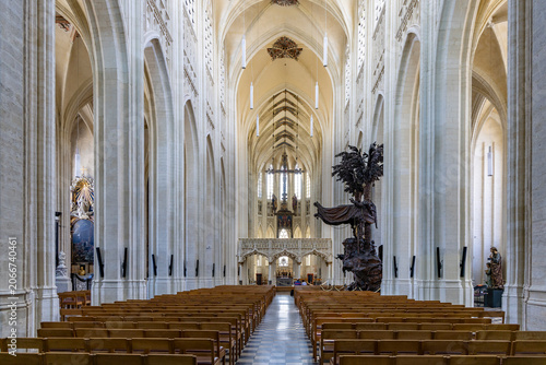 Bilde på lerret Interior view of Gothic St