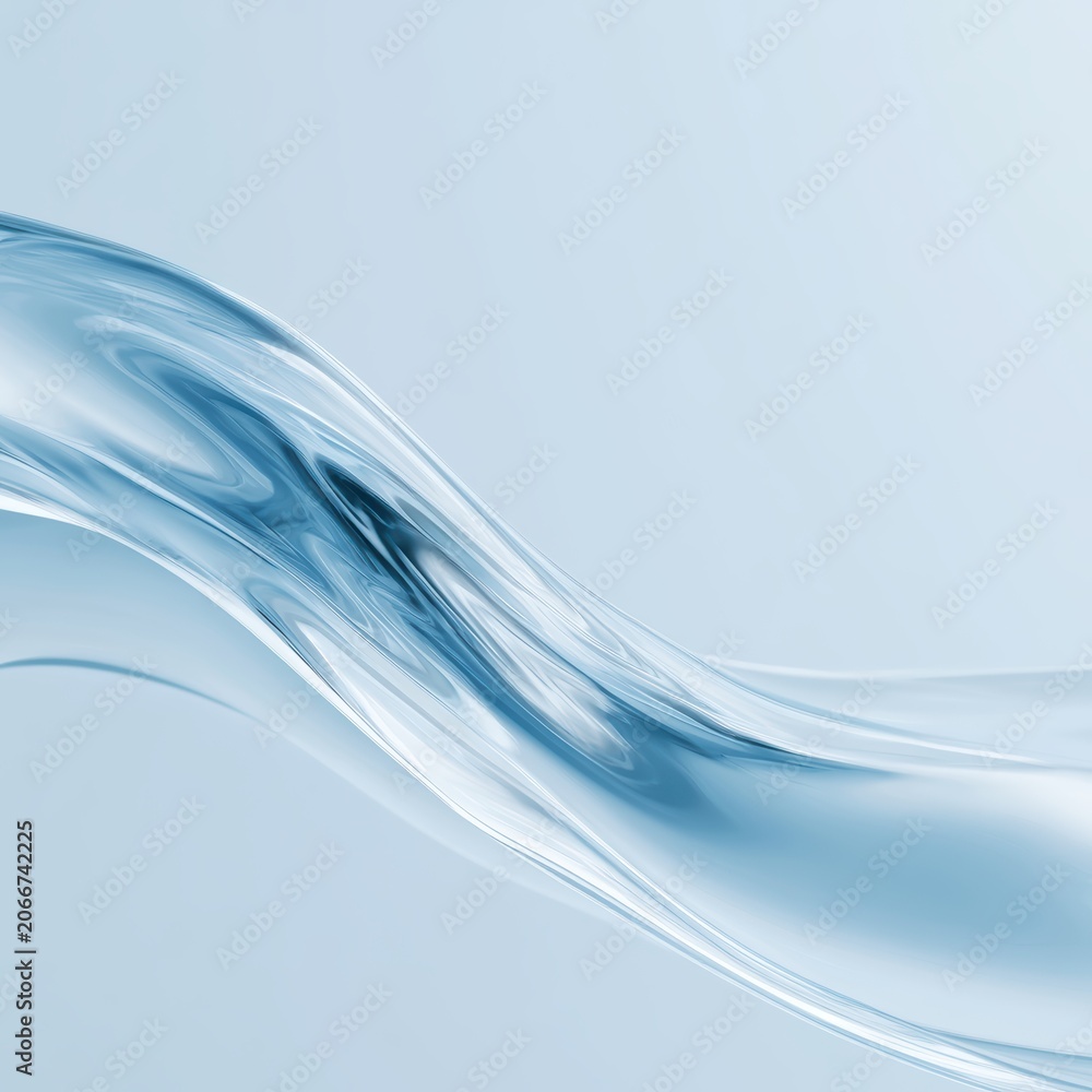 Naklejka premium liquid glass background, transparent futuristic material, modern abstract design