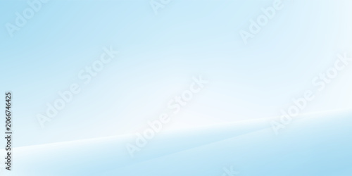 Blue studio background. Empty Room Studio with table. Space for selling products, backdrop, wallpaper, background, text. Gradient table. Vector illustration.
