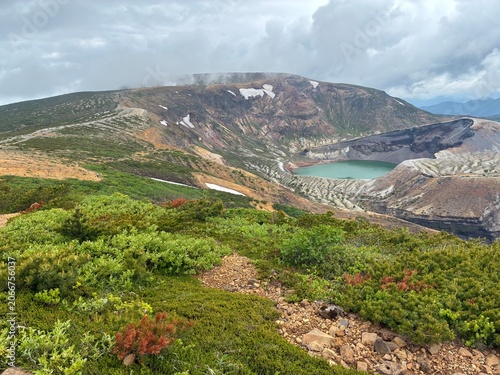 Photography Crater lake of Mount Zao, Okama,Miyagi,Japan