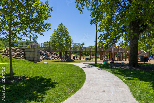 A playground at Edgewater Park in Cleveland Ohio USA