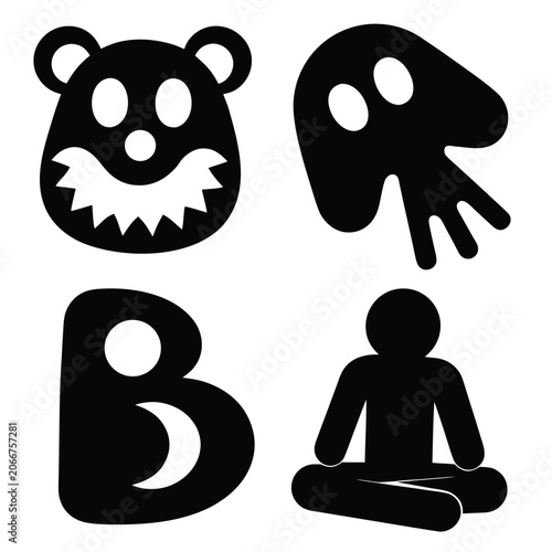 vector illustration of a yoga