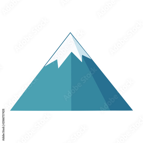 Teal and blue geometric triangle vector