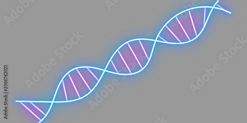 Photos glowing dna helix png transparent background science, neon dna strand png transp