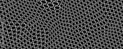 Bild auf Leinwand Black circular dots on white background