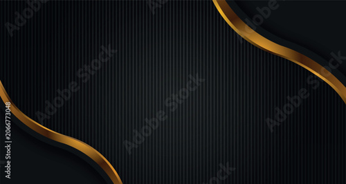 Luxury Black and Gold Abstract vector Background