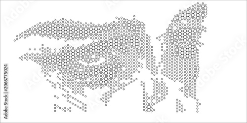 a black and white halftone vintage pattern set, grunge  wall texture background with halftone dot,  abstract dots square, halftone pattern, random dots, spot, bitmap, noise, mesh,