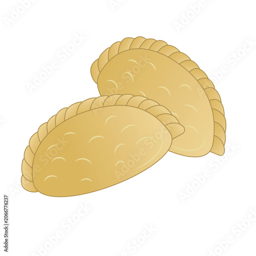 Fotografie Illustration of Pastel Indonesian Savory Snack