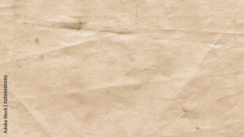 Fototapeta premium Old paper texture. Stains and ink spatter and white faded brown paper parchment background