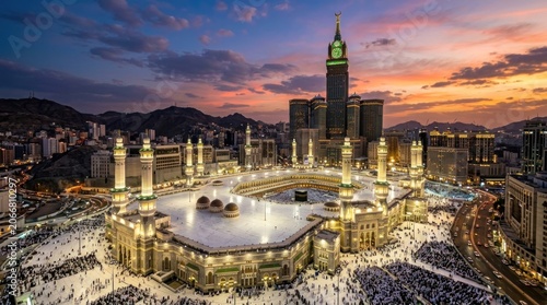 makkah at sunset