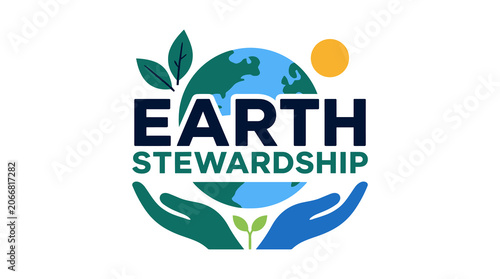 Earth Stewardship Logo Emphasizing Global Responsibility.