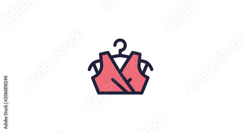 Pink Sports Bra on Hanger.