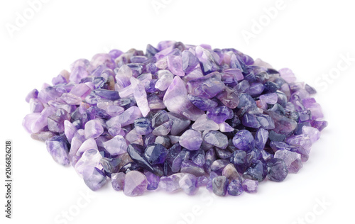 Amethyst crystal chips