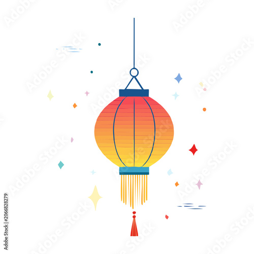 Hot air balloon vector illustration