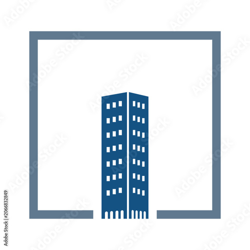 Abstract Skyscrapers Symbol Metropolitan Business Concept