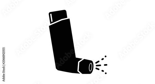 Asthma Inhaler Puffing Medication, Medical Treatment for Breathing Problems