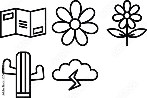 vector illustration of a flower icon
