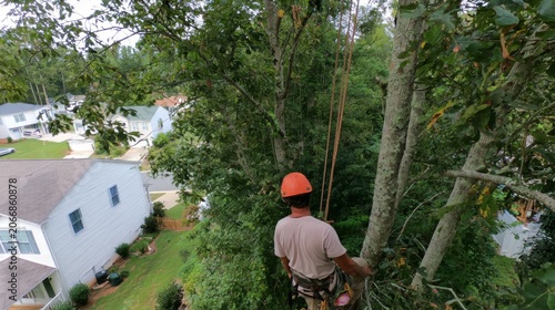 Safe Tree Trimming and Pruning Service for Large Trees Near Residential Areas
