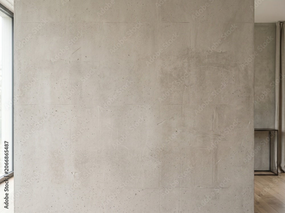 Fototapeta premium Modern minimalist interior wall with grey concrete texture background copy space
