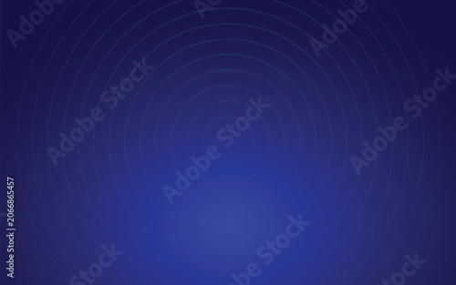 Abstract background with dark blue concentric circles and smooth radial light gradient.