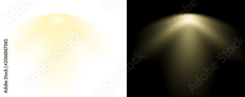Photos Glowing light beams shining brightly on white and black backgrounds separately i