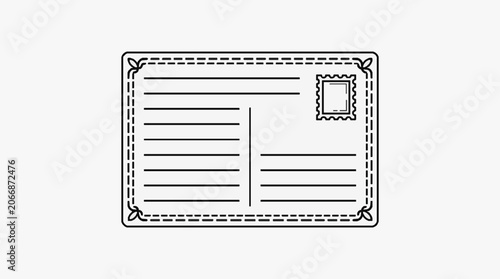 Black and white line drawing of a classic filing cabinet.