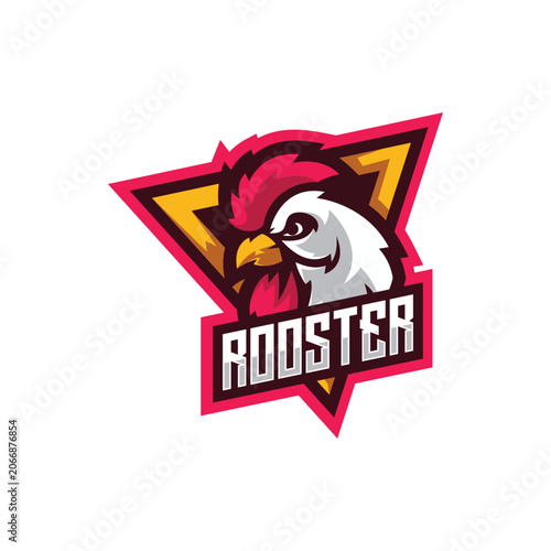 Rooster Mascot Esport Logo