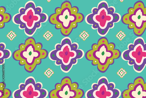 Photos Bohemian ikat geometric seamless pattern for summer swimwear