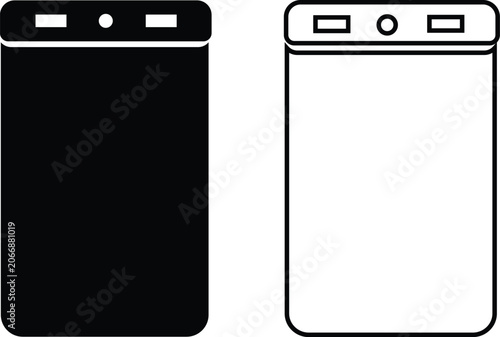Tableau sur toile Modern powerbank icon set