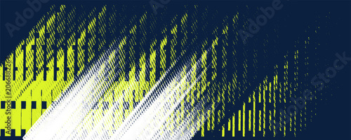 Fényképezés Abstract dynamic sports background with acidic green and navy blue diagonal line