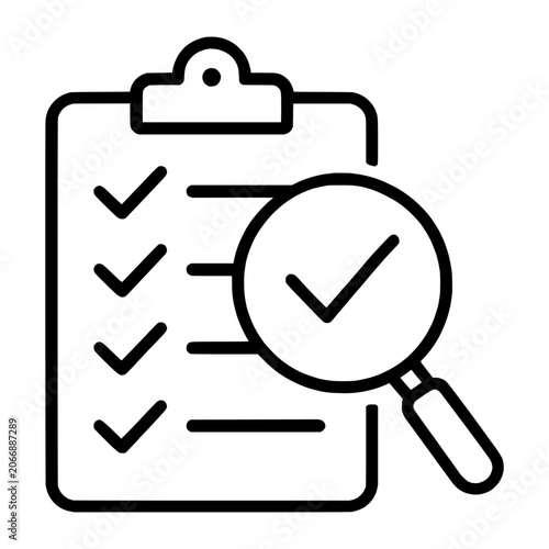 Foto Compliance Audit Checklist Line Icon
